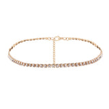 Iced Out Tennis Chain Necklace for Women Crystal Choker