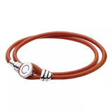 S925 Sterling Silver Bead & Barrel Bracelet for Pandora Charms