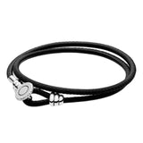 S925 Sterling Silver Bead & Barrel Bracelet for Pandora Charms