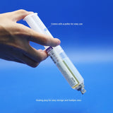 Yellow Transparent Epoxy Adhesive 100 Mins Slow Cure 2 Part Resin & Hardener