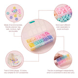 2030Pcs 6mm Polymer Clay Disc Charms Beads 10 Colors DIY Jewelry Making