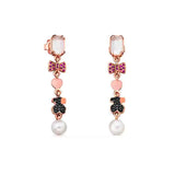 925 Silver Zircon Bear Earrings Wedding Accessory