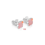 925 Silver Zircon Bear Earrings Wedding Accessory