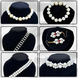 2045Pcs Pearl Plated CCB Beads Kits Heart Bow Beads for Jewelry Making