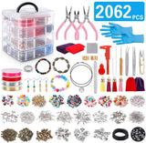 2062pcs Beading Box Set DIY Beaded Material Bracelet Necklace Making