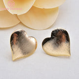 10PCS 19x19.5MM Brass Stud Earrings DIY Jewelry Accessories