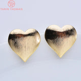 10PCS 19x19.5MM Brass Stud Earrings DIY Jewelry Accessories