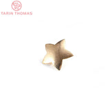 10PCS 19x19.5MM Brass Stud Earrings DIY Jewelry Accessories