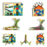 20CF 4Pcs Silicone Moulds Calendar DIY Kit Small Large Moulds Crafts Tools