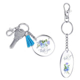 20CF Acrylic Keychain Set with Blanks Tassels Rings Clasps for DIY Keychain