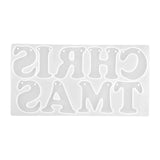 Christmas Pull Flag Letters Epoxy Resin Mold DIY Party Supplies Silicone Mould