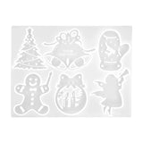 Christmas Pull Flag Letters Epoxy Resin Mold DIY Party Supplies Silicone Mould