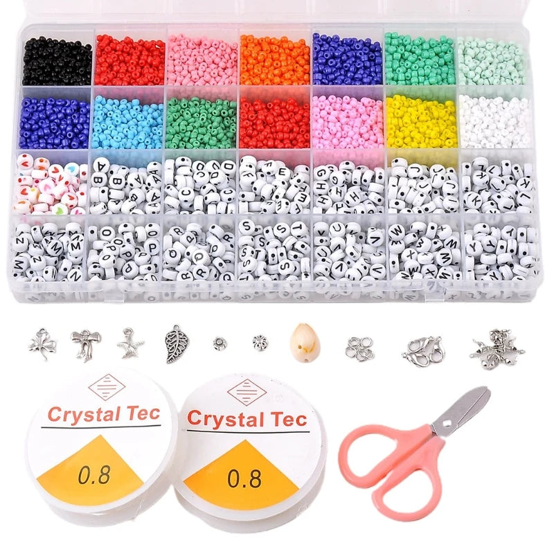 20CF Rainbow Glass Beads for Jewelry Making