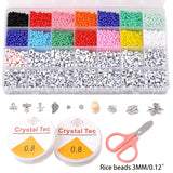 20CF Rainbow Glass Beads for Jewelry Making
