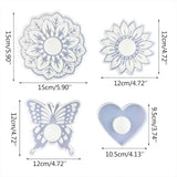 Butterfly/Heart-shaped Candle Holder Mold for Home Decoration