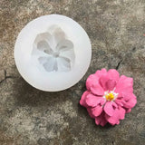 Flower Candle Silicone Mold Fondant Soap Cake Mold Cupcake Jelly Chocolate Decor