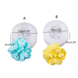 Flower Candle Silicone Mold Fondant Soap Cake Mold Cupcake Jelly Chocolate Decor