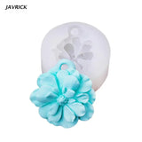 Flower Candle Silicone Mold Fondant Soap Cake Mold Cupcake Jelly Chocolate Decor