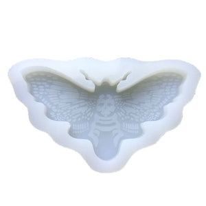 20CF Moth Keychain Epoxy Resin Molds Hanging Pendants Ornaments Silicone Mould