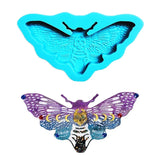 20CF Moth Keychain Epoxy Resin Molds Hanging Pendants Ornaments Silicone Mould