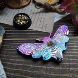 20CF Moth Keychain Epoxy Resin Molds Hanging Pendants Ornaments Silicone Mould
