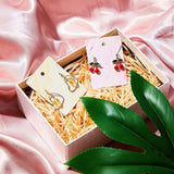 Marble Necklace Earrings Display Cards Holder