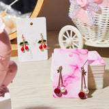 Marble Necklace Earrings Display Cards Holder