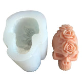 Rose Flower Skull Silicone Mold Resin Epoxy DIY Soap Candle