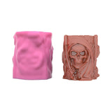 European Skull Flowerpot Candle Mold for Home Decor