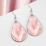Sublimation Earrings Blank Line Hook Water Drop Shape Earrings Pendants