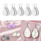 Sublimation Earrings Blank Line Hook Water Drop Shape Earrings Pendants