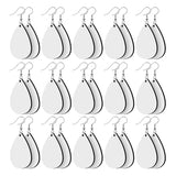 Sublimation Earrings Blank Line Hook Water Drop Shape Earrings Pendants