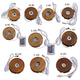 Wooden LED Display Stand Nightlight Base for Crystal Ball Home Decor Birthday