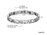 Heart Shaped Titanium Magnetic Bracelet Stainless Steel