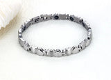 Heart Shaped Titanium Magnetic Bracelet Stainless Steel
