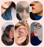 Stainless-Steel Double Hoop Nose Ring Cartilage Earrings