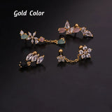 20G CZ Tassel Piercing Ear Stud Earring