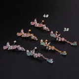 20G CZ Tassel Piercing Ear Stud Earring