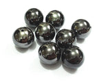 Hematite-Black Acrylic UV Plated Beads 20MM 100pcs/lot
