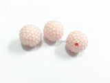 100pcs Pastel Pink Chunky Beads for Kids Jewelry Making