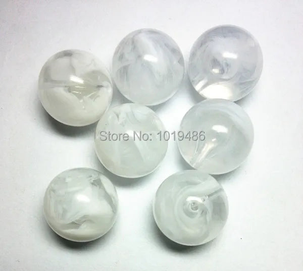 Transparent Double Round Acrylic Beads for Jewelry Necklace