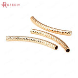Brass Curved Tube Bracelet Making Jewelry Supplies DIY Findings