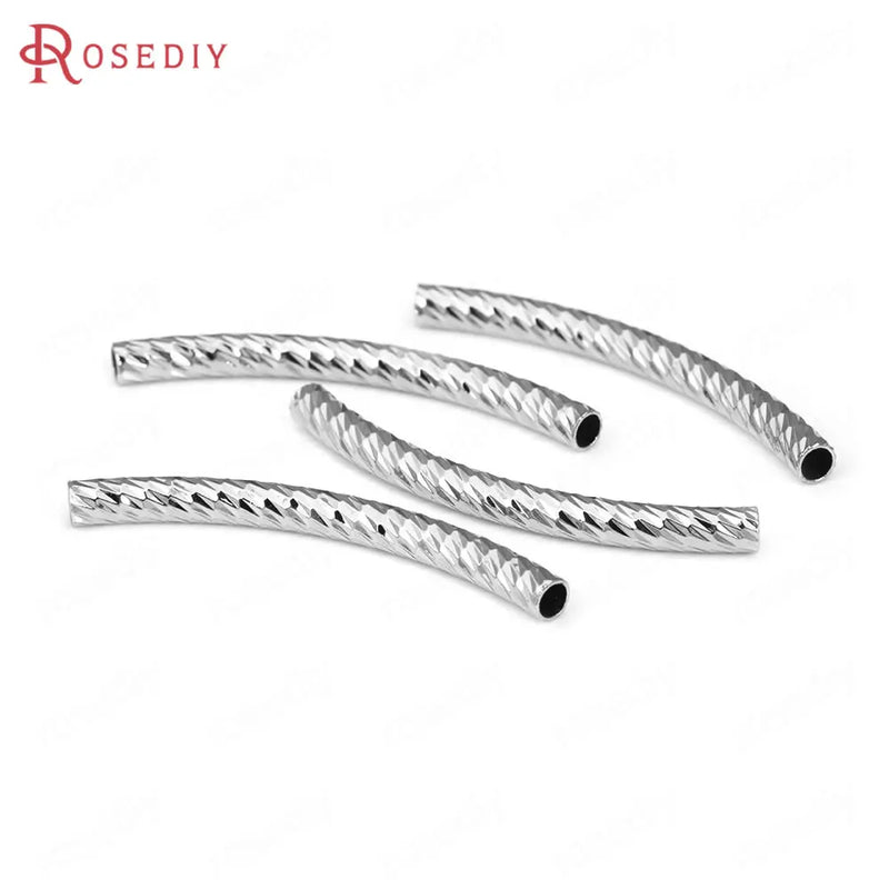 Brass Curved Tube Bracelet Making Jewelry Supplies DIY Findings