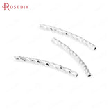 Brass Curved Tube Bracelet Making Jewelry Supplies DIY Findings