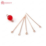 18K Brass Eye Pins Connect Beads Pins High Diy Jewelry Accessories