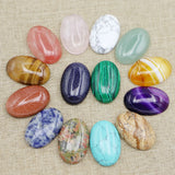 Natural Stone Oval Shape Cabochons Beads for Jewelry Making 10Pcs