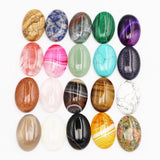 Natural Stone Oval Shape Cabochons Beads for Jewelry Making 10Pcs