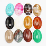 Natural Stone Oval Shape Cabochons Beads for Jewelry Making 10Pcs