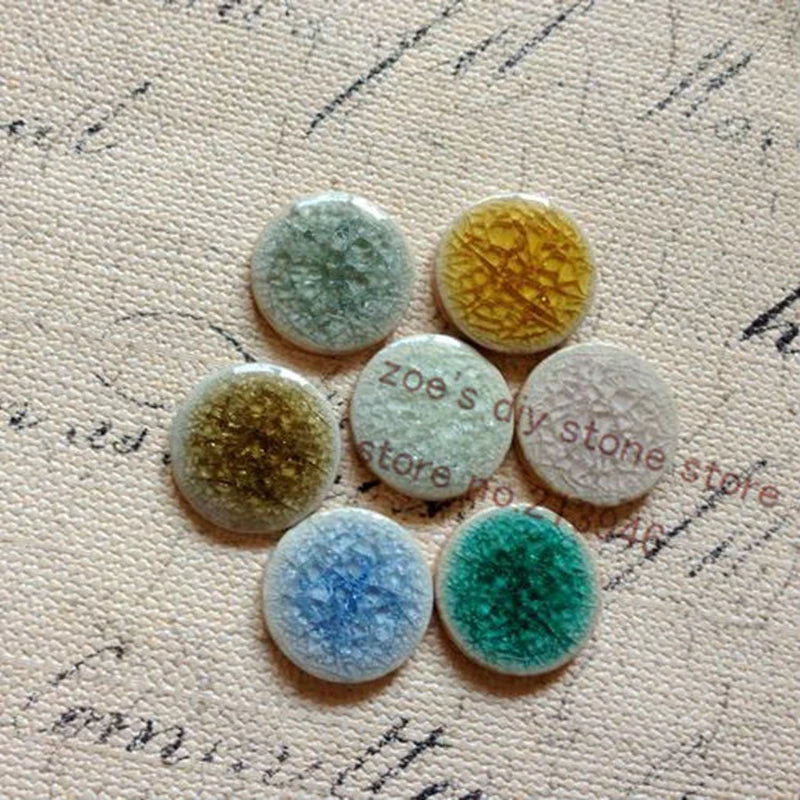 20MM 30Pcs Mix Colors Ceramic Porcelain Beads Jewelry Findings Accessories