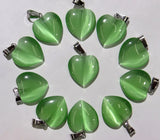 20MM Natural Stone Quartz Crystal Heart Pendants for DIY Jewelry Making